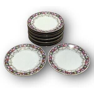 KPM Germany Porcelain Plates 6” Set of 12 White Fine China Vintage